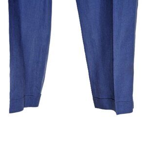 Ralph Lauren Purple Label Trouser 37 Waist Regular Fit Cuffed Linen